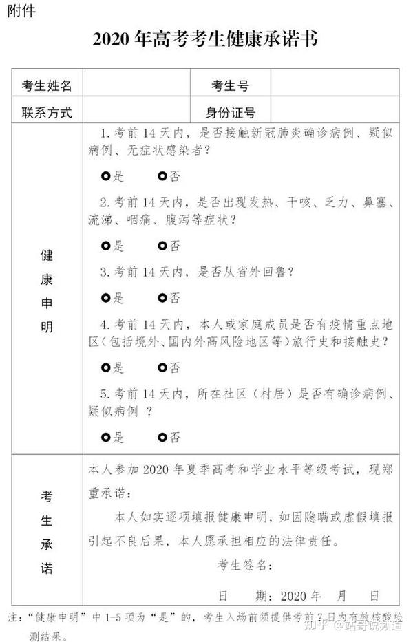 重磅丨考生即日起不要离鲁 7月1日起打印准考证 高考须知来了 知乎