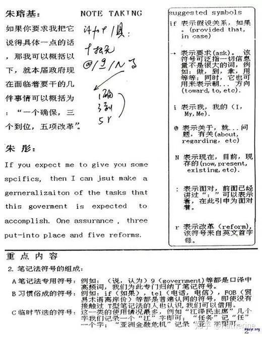 口译速记符号笔记方法大全来了
