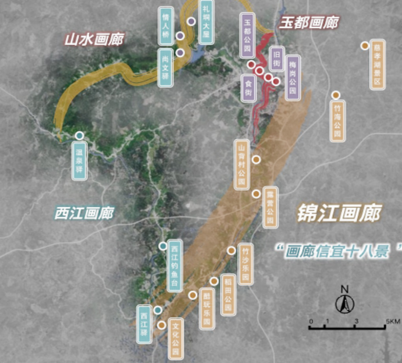 图片锦江画廊碧道坚持保护优先,不盲目追求高投资,坚持少征地,多借景