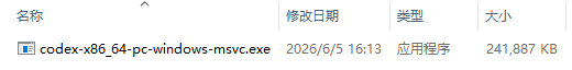 简单安装Codex