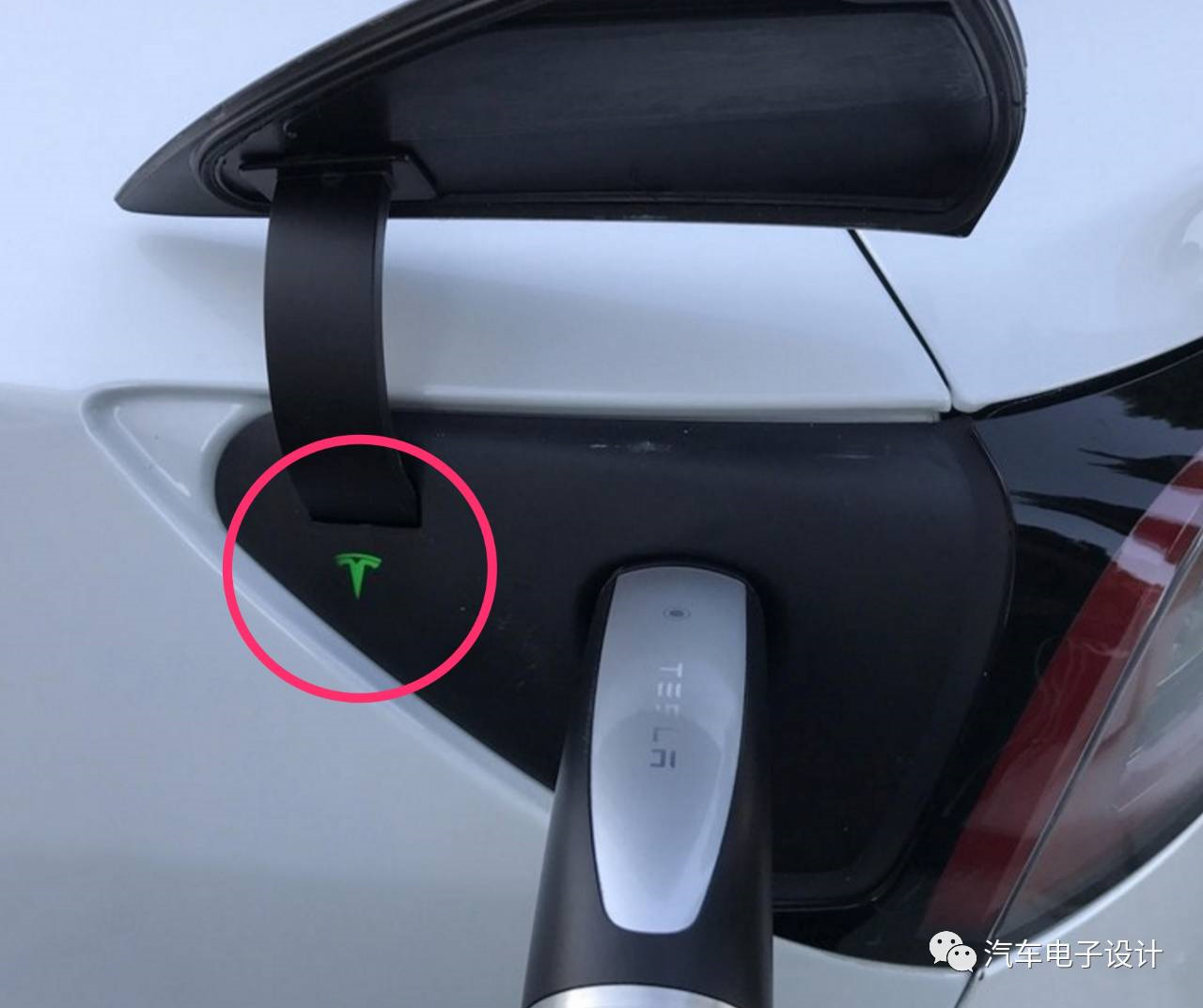 model 3 充电端口总成设计