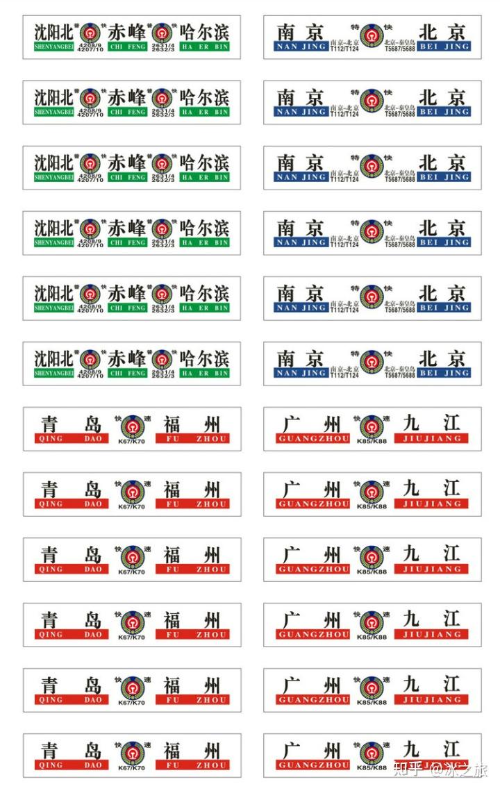 列车水牌制作图片