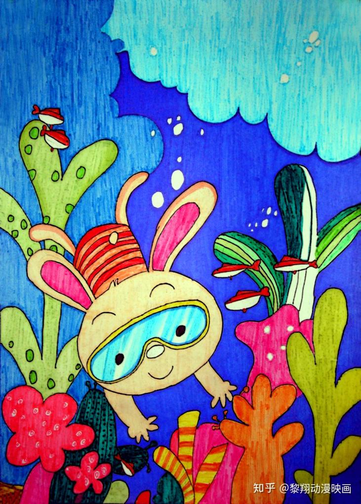 入选中国少儿艺教网,日本第44届世界儿童画展览(大赛)国际优秀作品奖