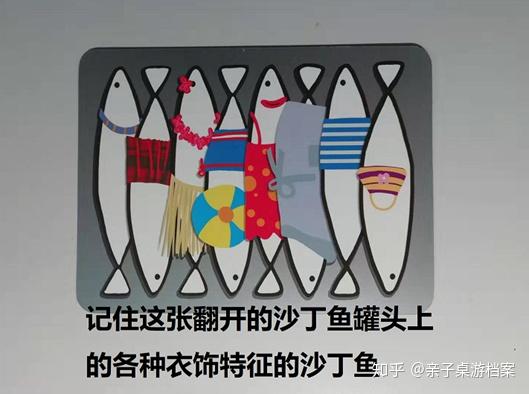 no21沙丁鱼罐头5岁7秒钟记忆穿礼服沙丁鱼的记忆游戏儿童桌游玩具教育