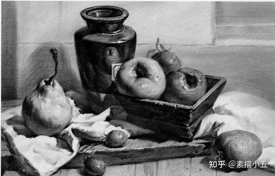 素描静物这样画，保你得高分- 知乎
