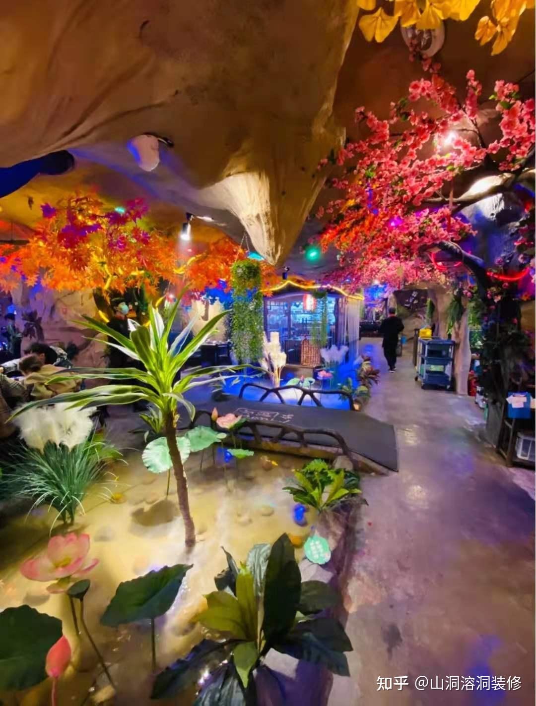 溶洞餐厅溶洞火锅溶洞烧烤店山洞烤鱼溶洞民宿装修是用的什么材料