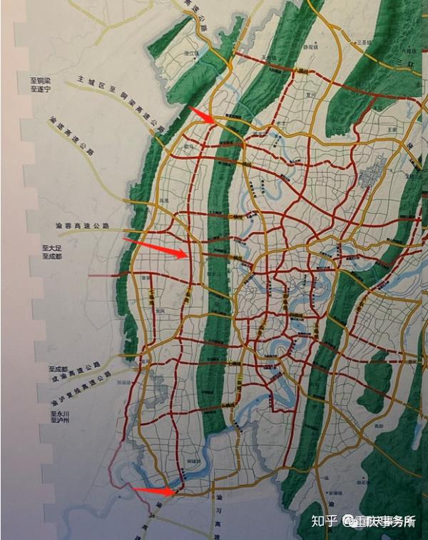 重庆南北干道规划图图片