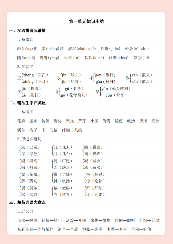 期末特辑 三年级下册复习提纲 重点知识详细梳理 可打印 语 数 英 知乎