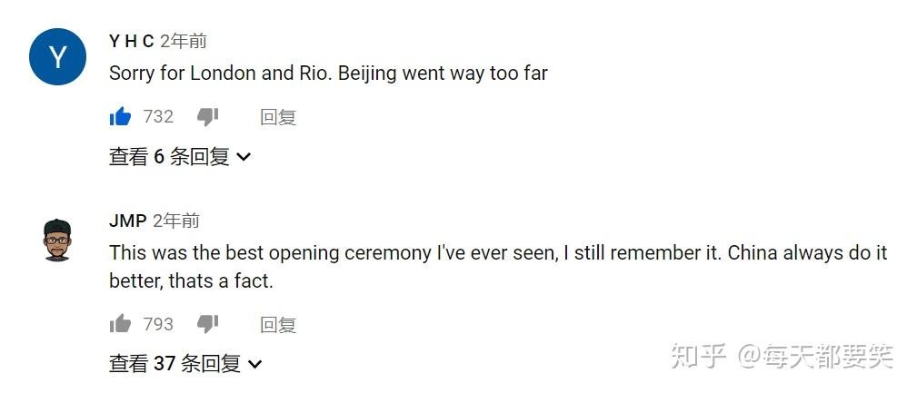 张艺谋导演的北京奥运会开幕式在世界上反响如