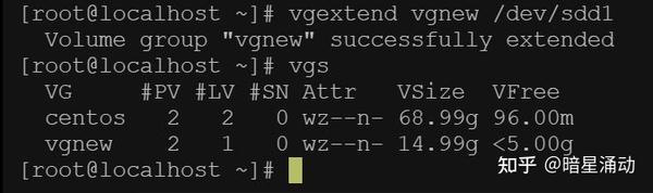 Centos7 系列：磁盘挂载和磁盘扩容(新加硬盘方式) 知乎