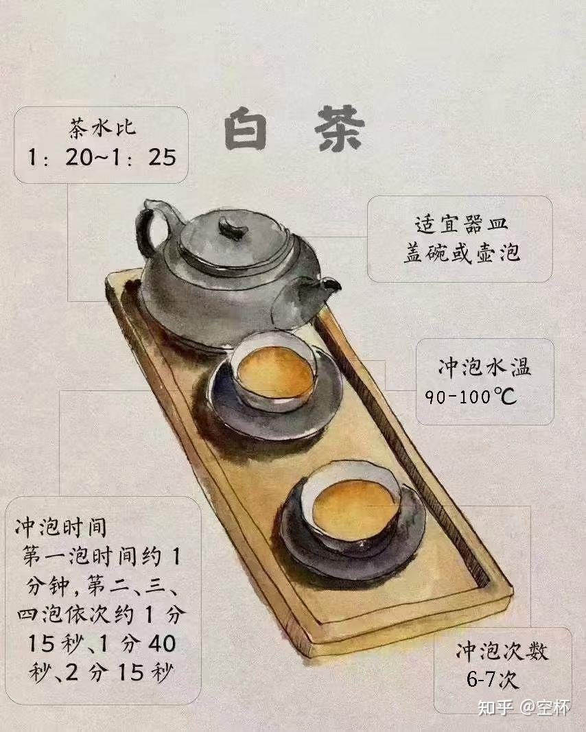 一圖學會中國六大茶類的沖泡方法 - 知乎