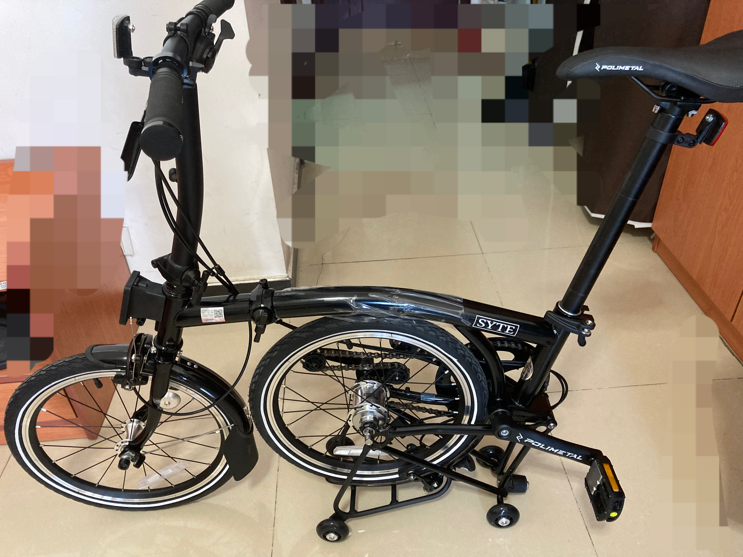 永久小布brompton折叠车拔草