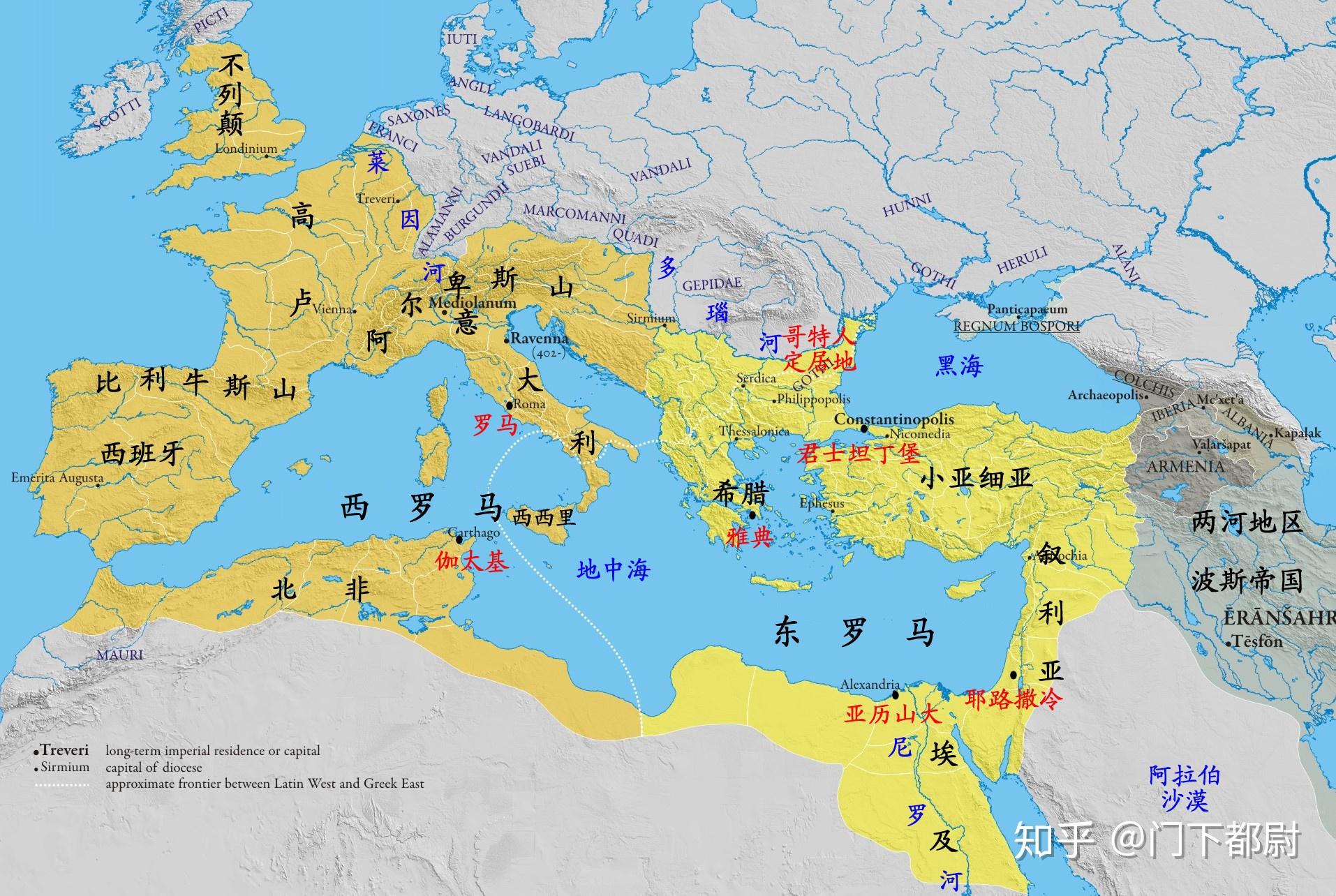 古罗马帝国的版图图片