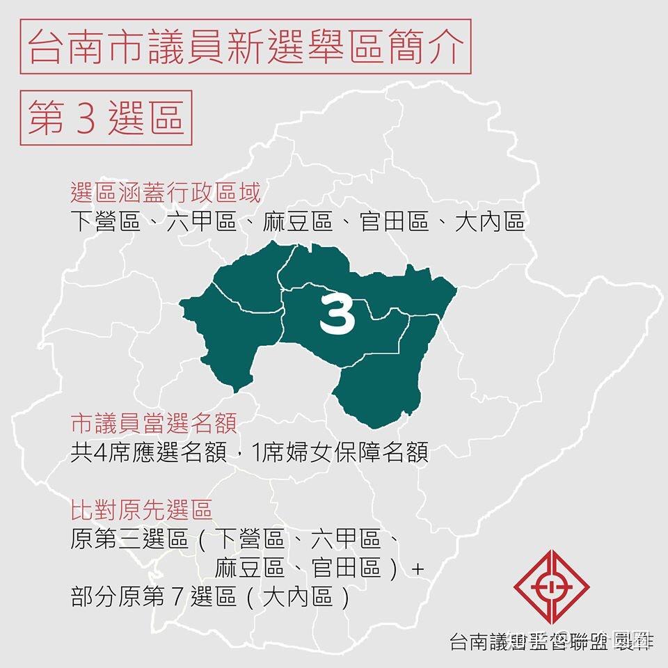 台南市议会选区重划新选区介绍二