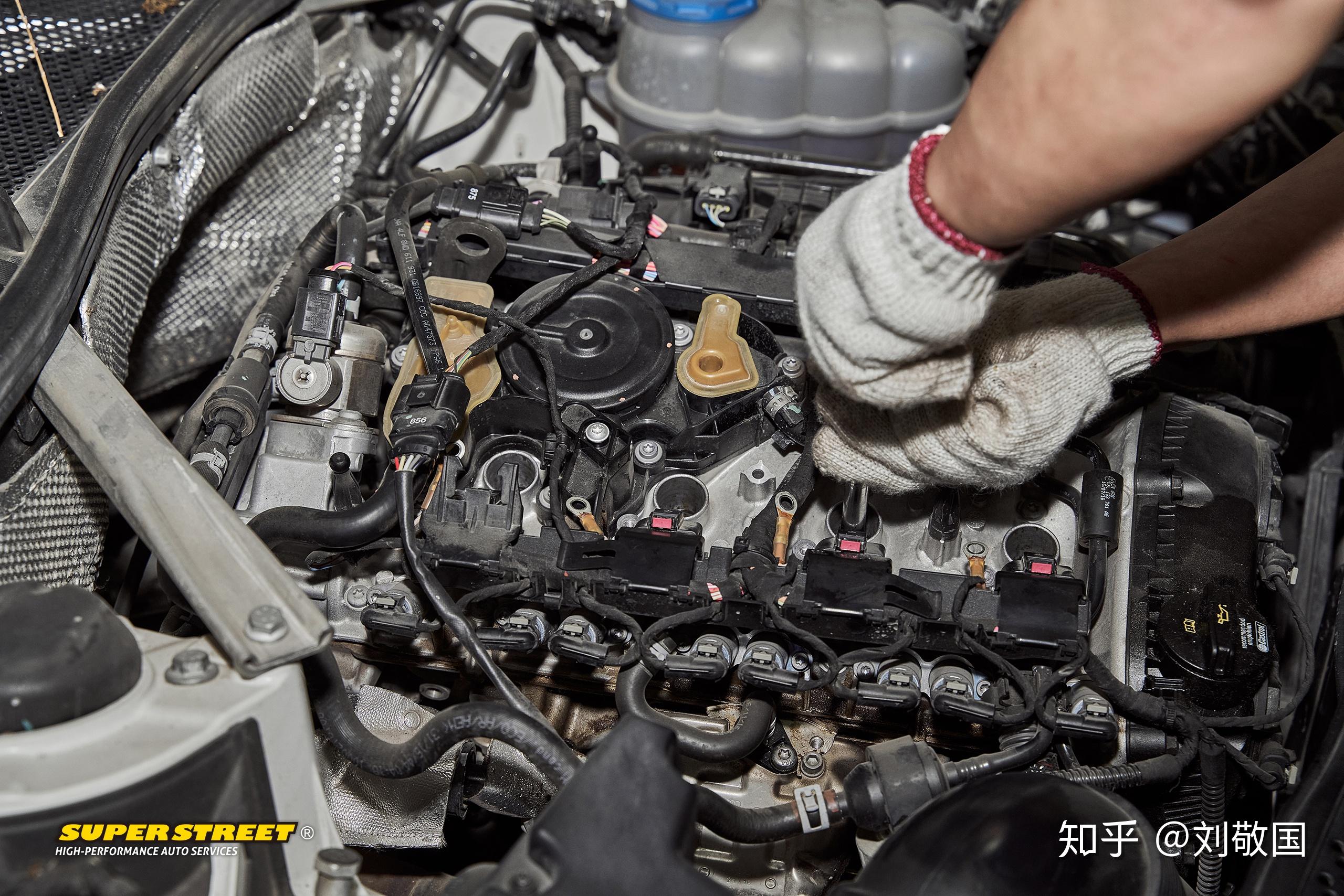 奥迪a4l b9精致保养 摩特机油ngk钌铂金火花塞gunk空调清洗