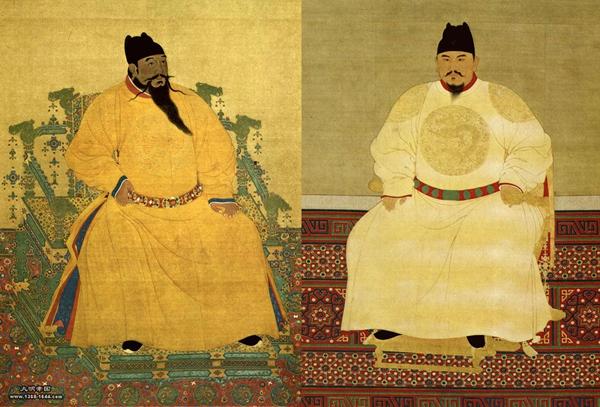 不但老朱家的子孙不长这副"龙颜,历朝历代的帝王都没有这么神似的"龙