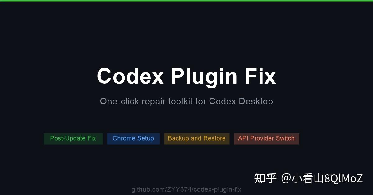 Codex Desktop 自动更新后插件必炸？写了个一键修复工具 - 知乎