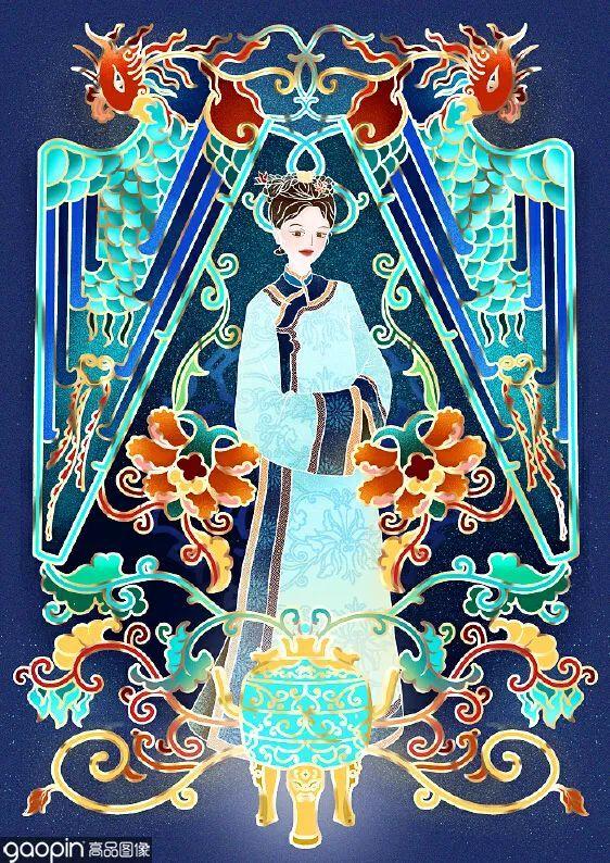 04插画师:杨祥梅喜欢画女生,古风和现代风格.