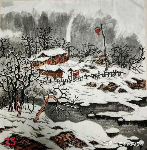 著名画家赵春秋百幅雪景山水画的魅力解读