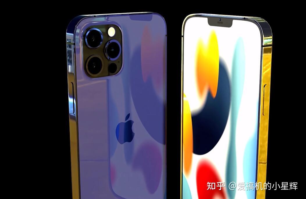 iphone13系列全新渲染图曝光镜头大了刘海小了终于有高刷了