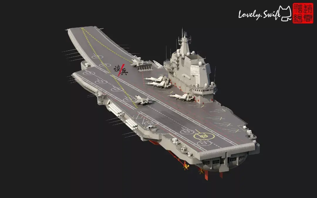 cg图鉴002航母将海试它相比辽宁号有什么变化