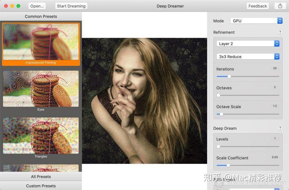 色彩的梦呓图片,让用户可以轻松将 mac 上的图像渲染成恶梦风格的应用