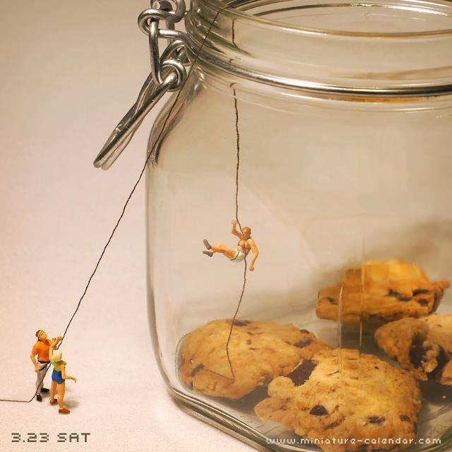 小人国大世界3田中达也创意微距摄影面包饼干等西式美食