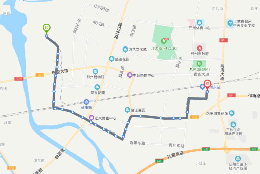 邳州路线图交通路线图图片