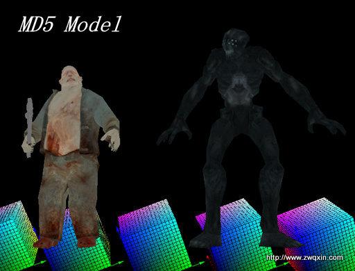 md5模型的格式导入与顶点蒙皮式骨骼动画ii