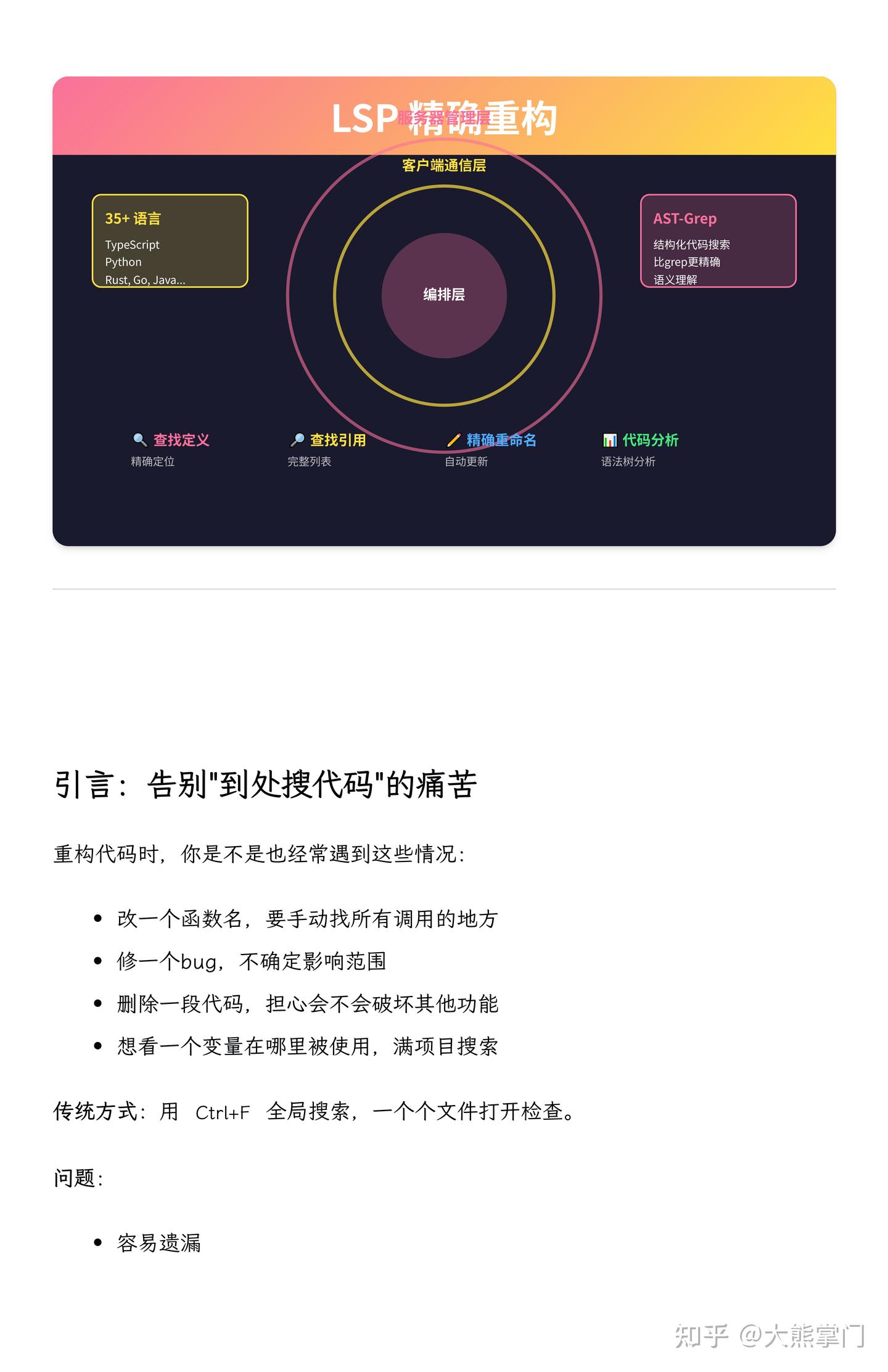 OpenCode系统性入门 06 | LSP神器加持：代码重构从未如此简单 - 知乎