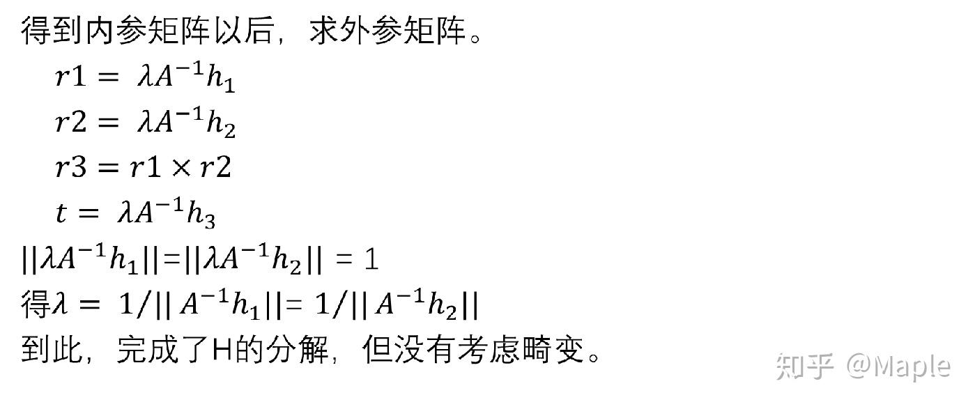 张正友标定法原理 - 知乎
