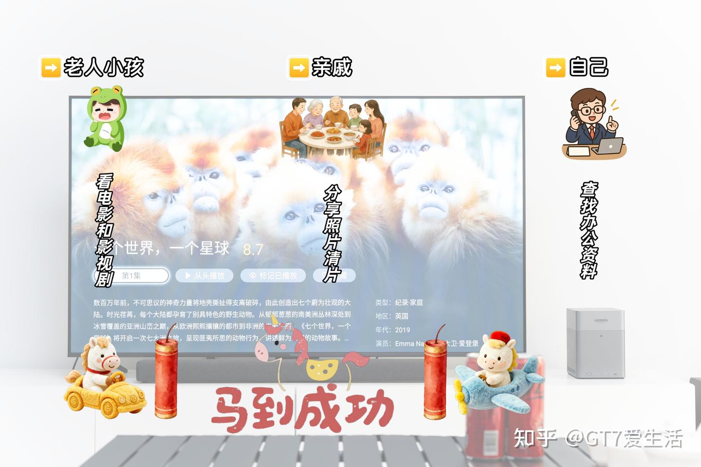 马年合家欢必备|绿联DH4300 Plus藏着全家团圆的欢喜与安心