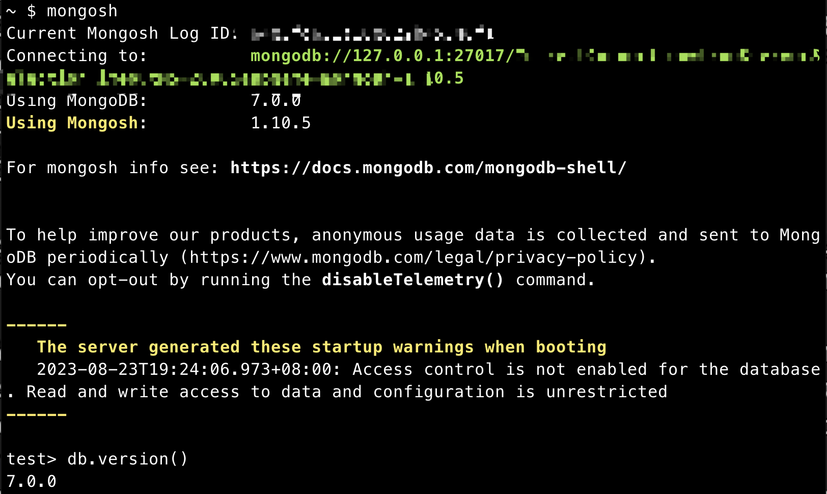 Brew MongoDB community brew-mongodb-community