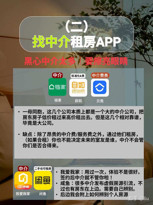 租房APP攻略|看这一篇就够了! - 知乎