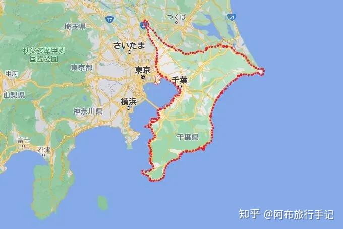 日本千叶县地图图片