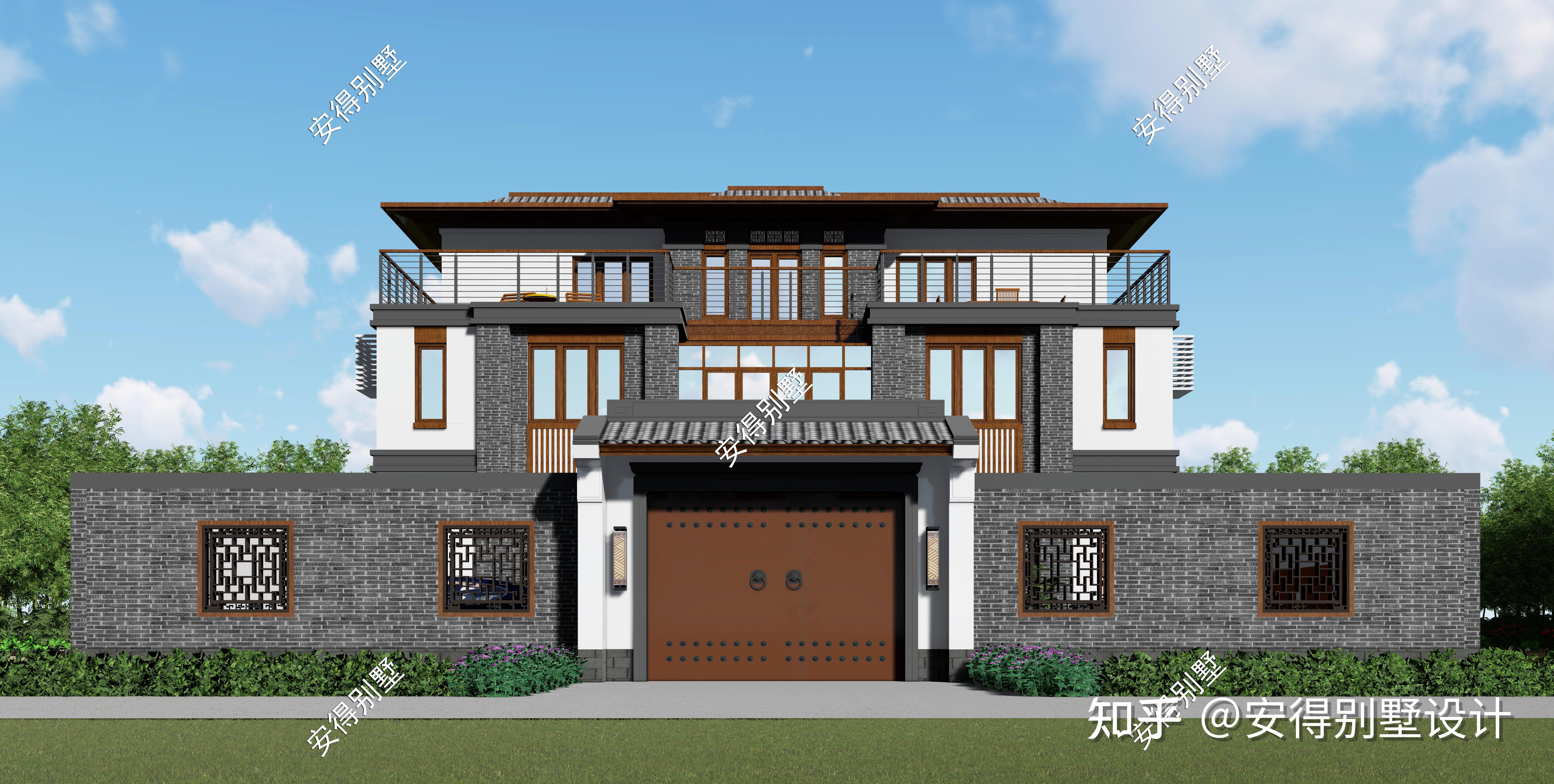 10农村自建中式别墅设计,自建房必备图纸,栋栋大气又漂亮! - 知乎