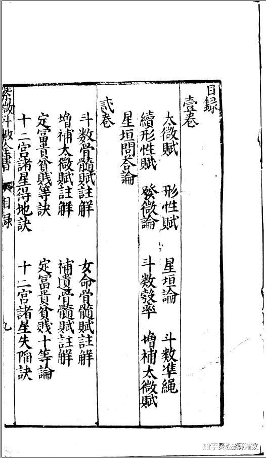 明朝刊本《紫微斗数全书》分享- 知乎