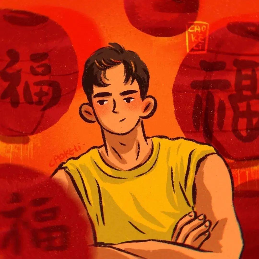 男头|红色系氛围感新年男头 - 知乎