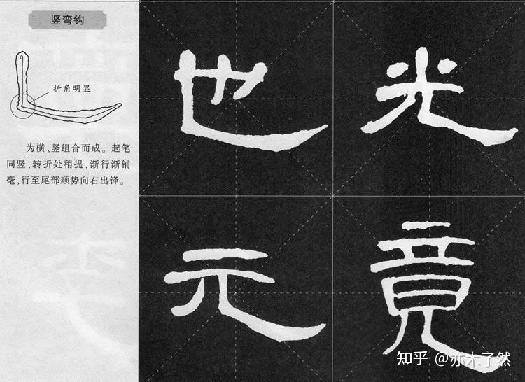 曹全碑隶书八大基本笔画的变化形态 - 知乎