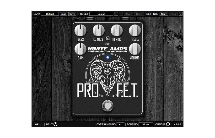 profet免费吉他高增益失真放大器仿真软件下载