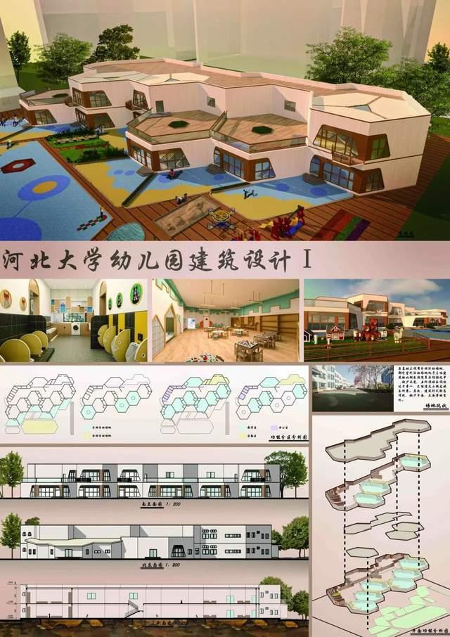 河北大学建筑系二年级课设作品:幼儿园设计 - 知乎