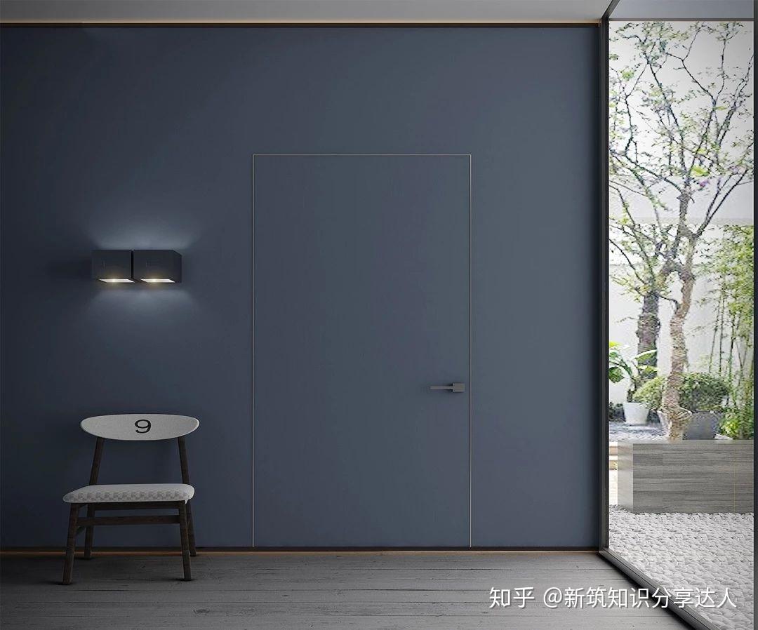 现代简约风三居家装室内过道镂空隔断暗门设计 – 设计本装修效果图