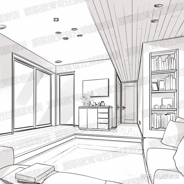 如何绘制具有真实感的室内漫画背景?(前篇) - 知乎