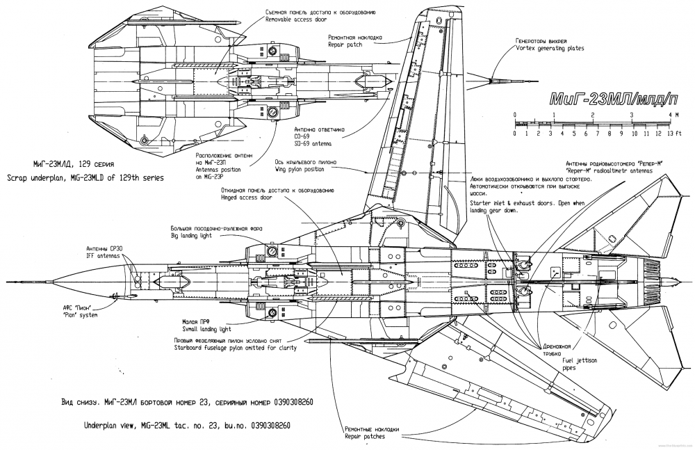 米格23三视图图片