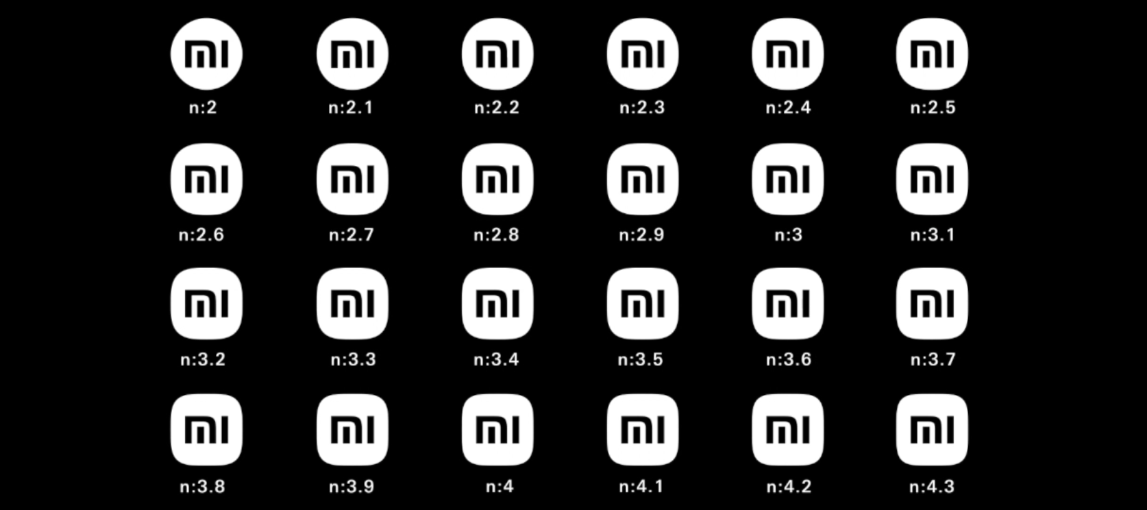 浅谈小米新logo:从方到圆到底有多少种可能?