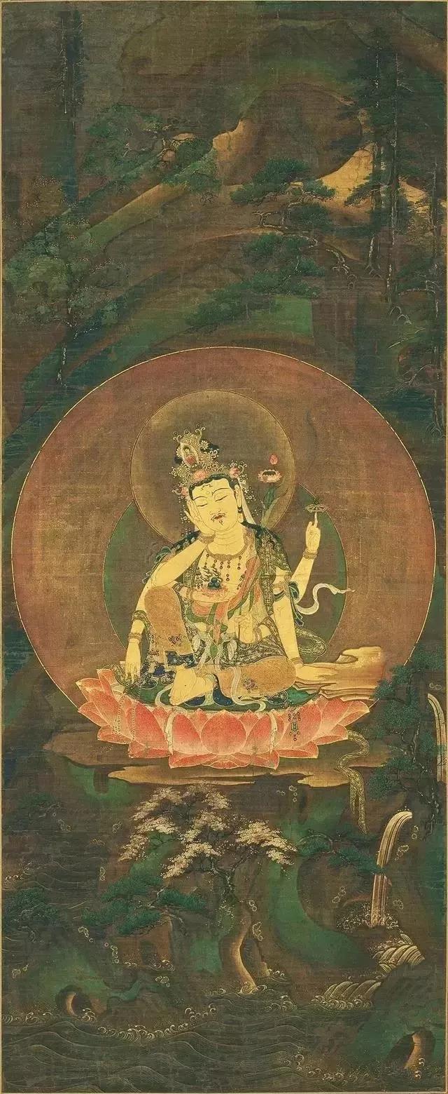 艺术品欣赏 | 东密六观音之《如意轮观音》像 镰仓时代佛画,奈良国立博物馆 - 知乎