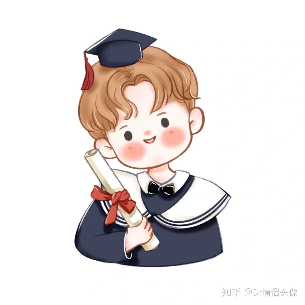 情侣头像加油高考人