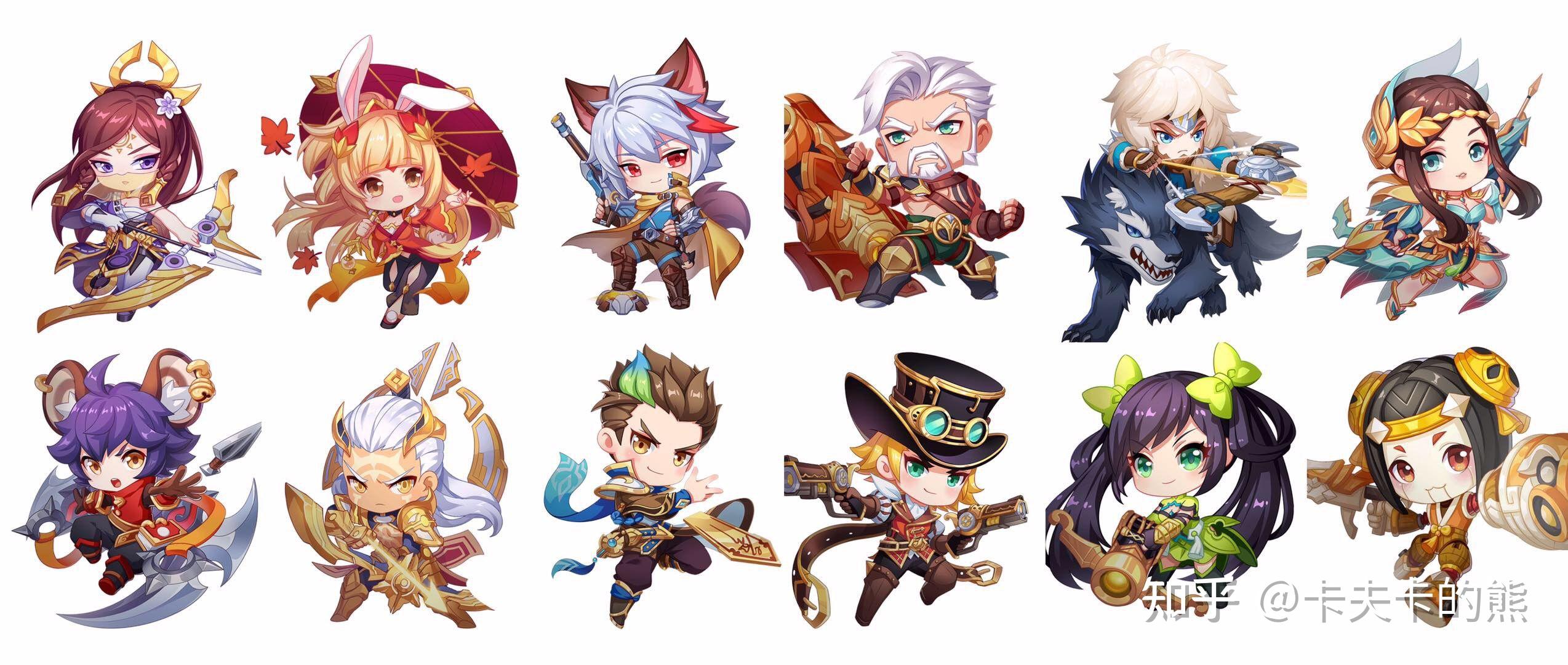 王者荣耀英雄q版图片