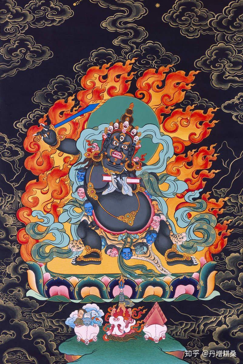 黑文殊唐卡喜马拉雅文化艺术是生长在雪域高原的一颗璀璨的星星他的