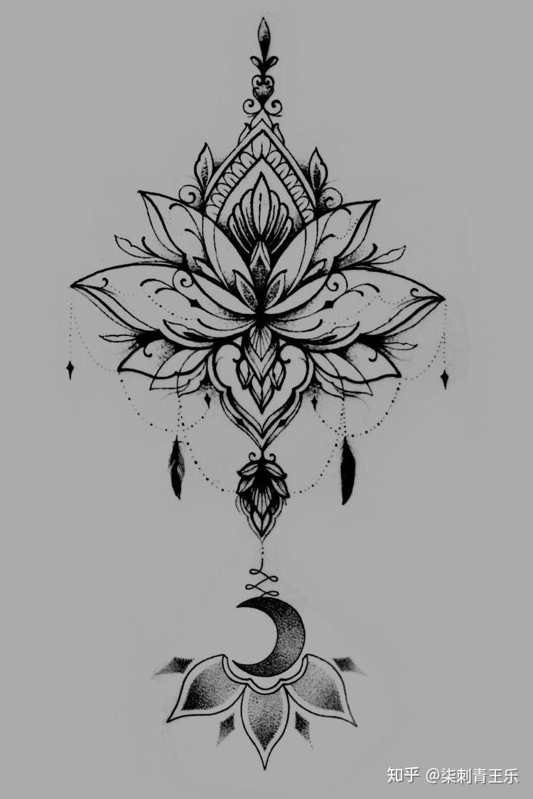 柒刺青纹身素材分享第一期——荷花 - 知乎